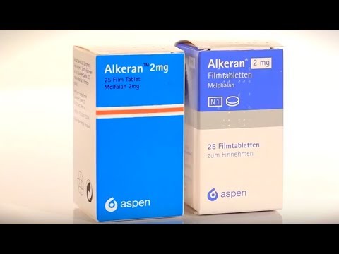 Видео о препарате Алкеран Aspen 2мг №25