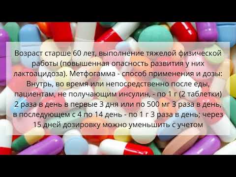 Видео о препарате Метфогамма таблетки 850мг №120
